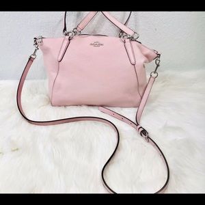 Coach leather purse pink